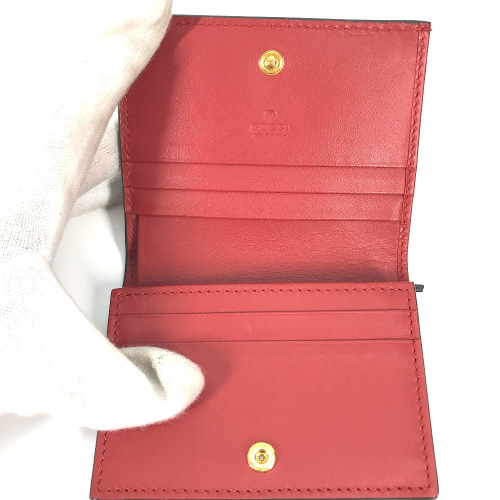 Gucci Folded Wallet 506277 Gg Supreme Canvas Beige X Pink Gg Supreme Bosco Bosco Applique Dog Women