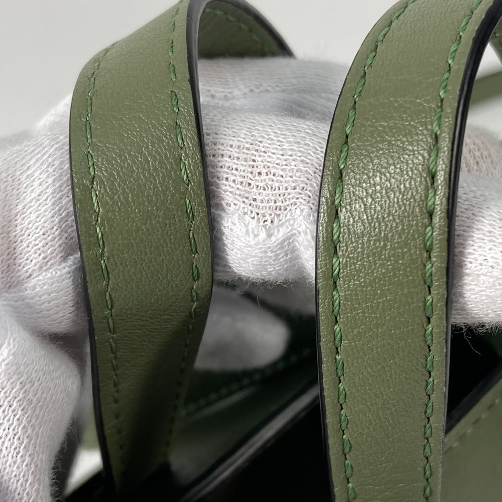 Loewe Shoulder Bag Leather Khaki Shoulder Crossbody Mini Hammock Drawstring Bag Women