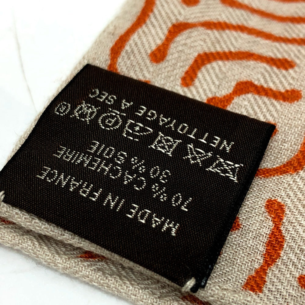 Hermes Scarf Cotton, Silk Orange Clair De Lune Calegean 140 Women