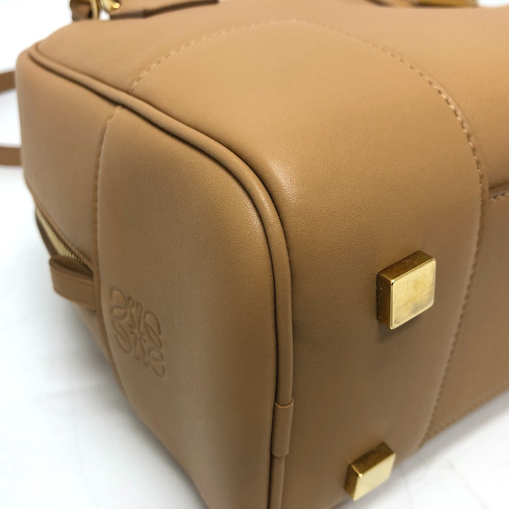 Loewe Handbag A039N10X032586 Nappa Leather Beige Amazona 19 Square Women