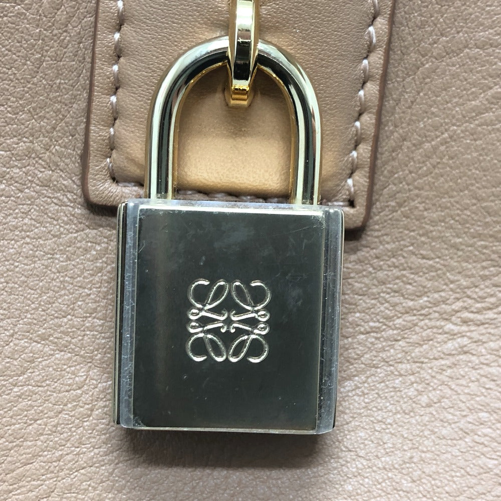 Loewe Handbag A039N10X032586 Nappa Leather Beige Amazona 19 Square Women