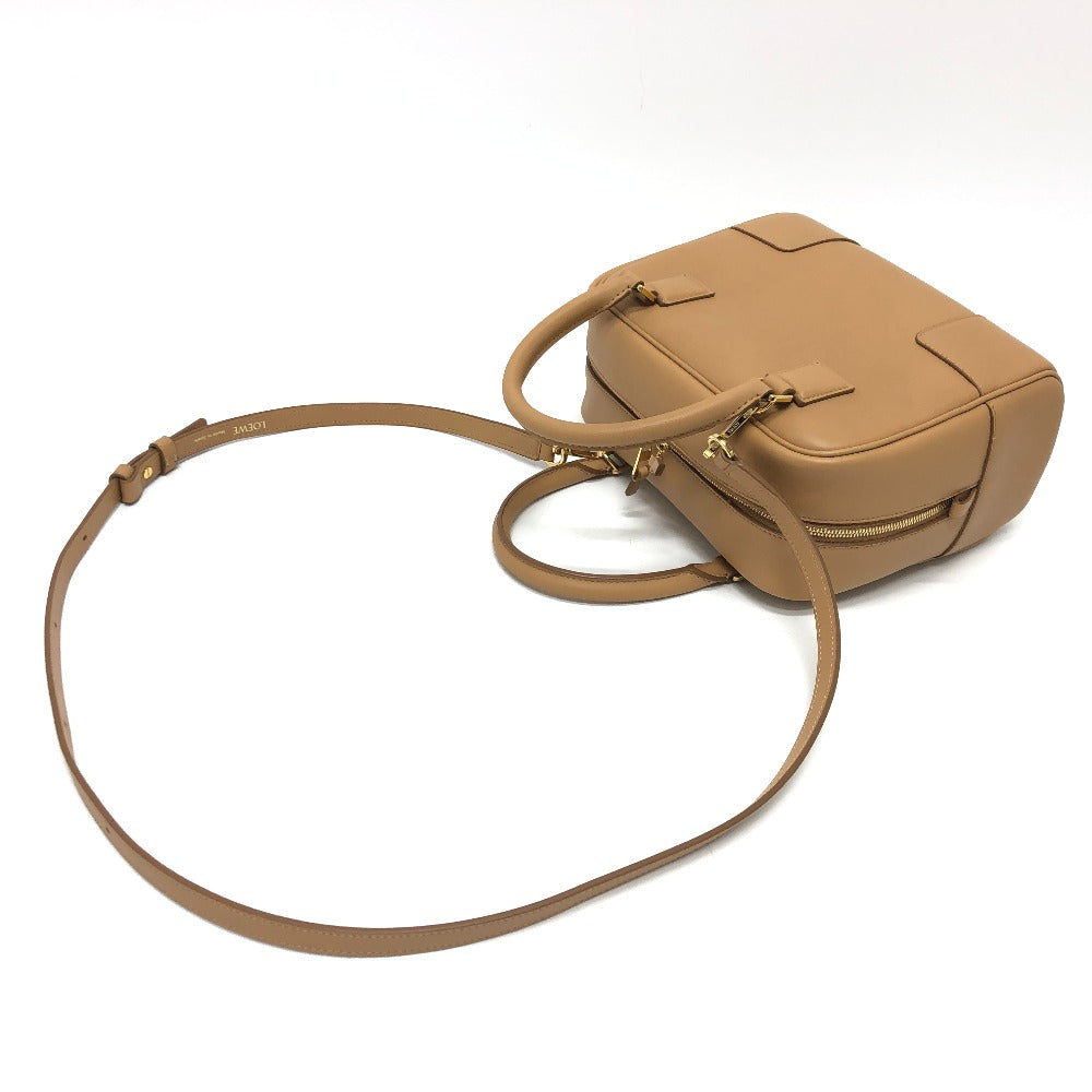 Loewe Handbag A039N10X032586 Nappa Leather Beige Amazona 19 Square Women