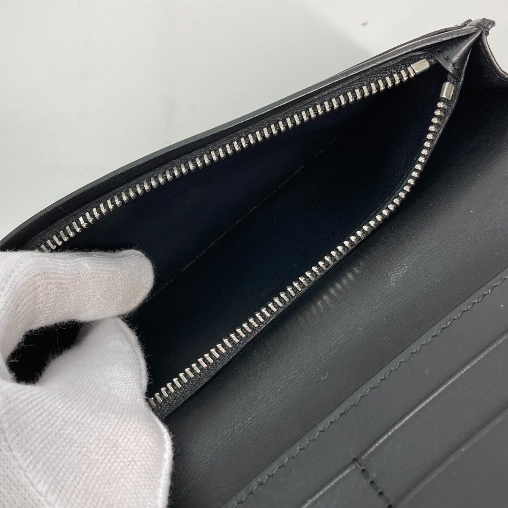 Loewe Long Wallet Purse Leather Black Long Wallet Puzzle Mens