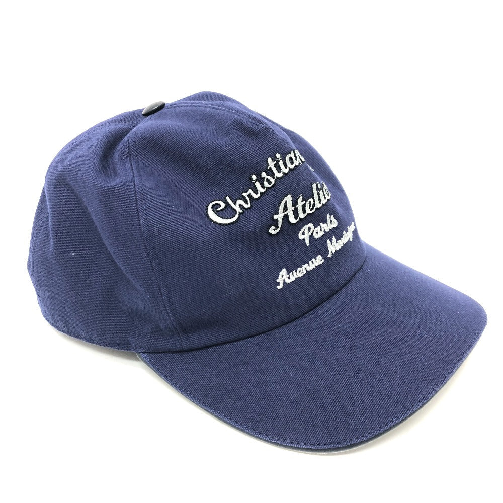 Dior Cap 933C902L4511 Cotton Navy Atelier Logo Embroidery M