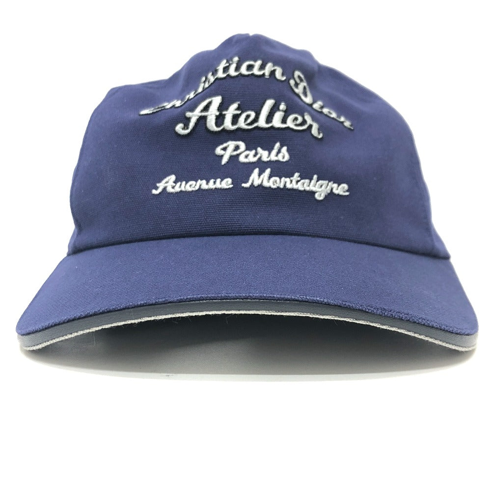 Dior Cap 933C902L4511 Cotton Navy Atelier Logo Embroidery M