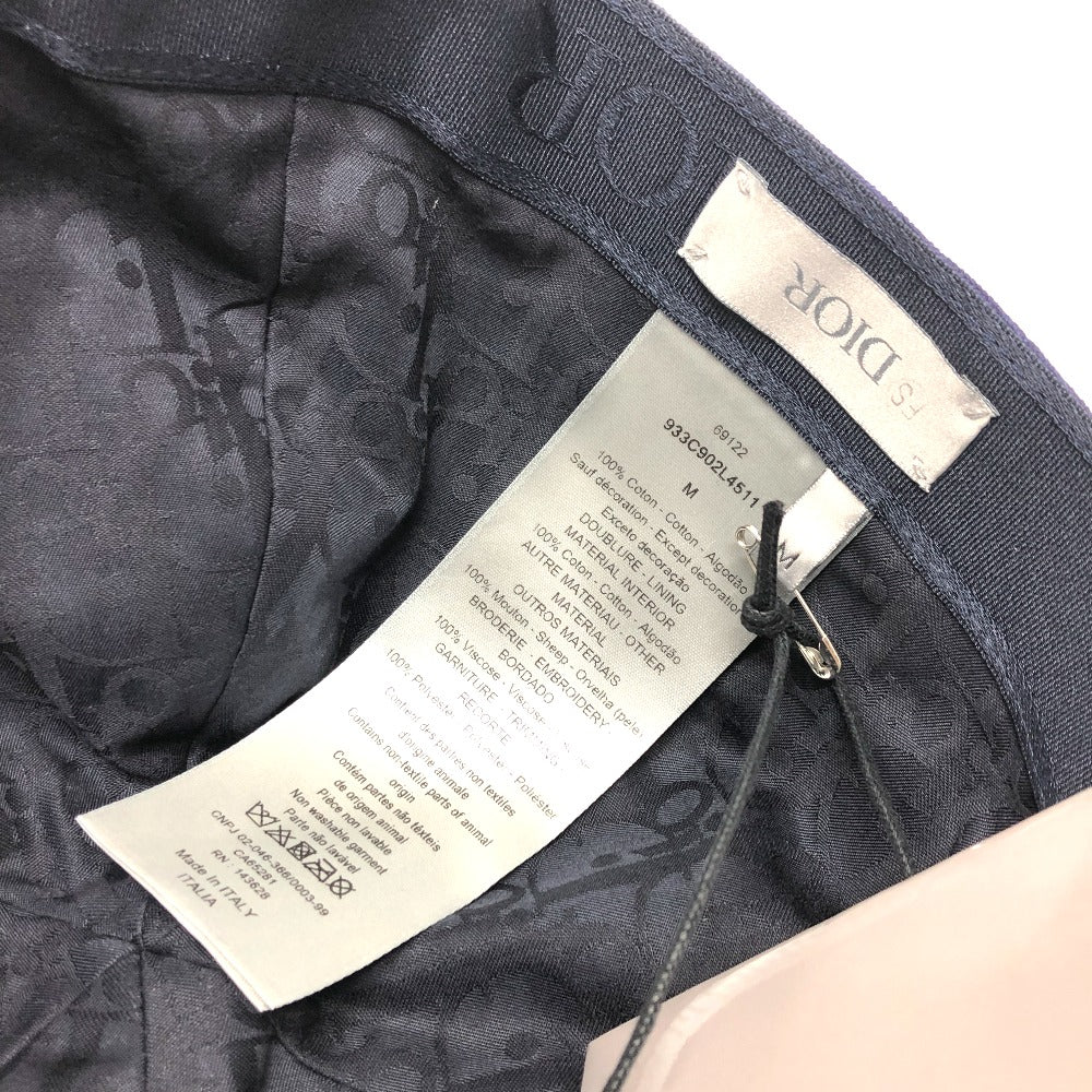 Dior Cap 933C902L4511 Cotton Navy Atelier Logo Embroidery M