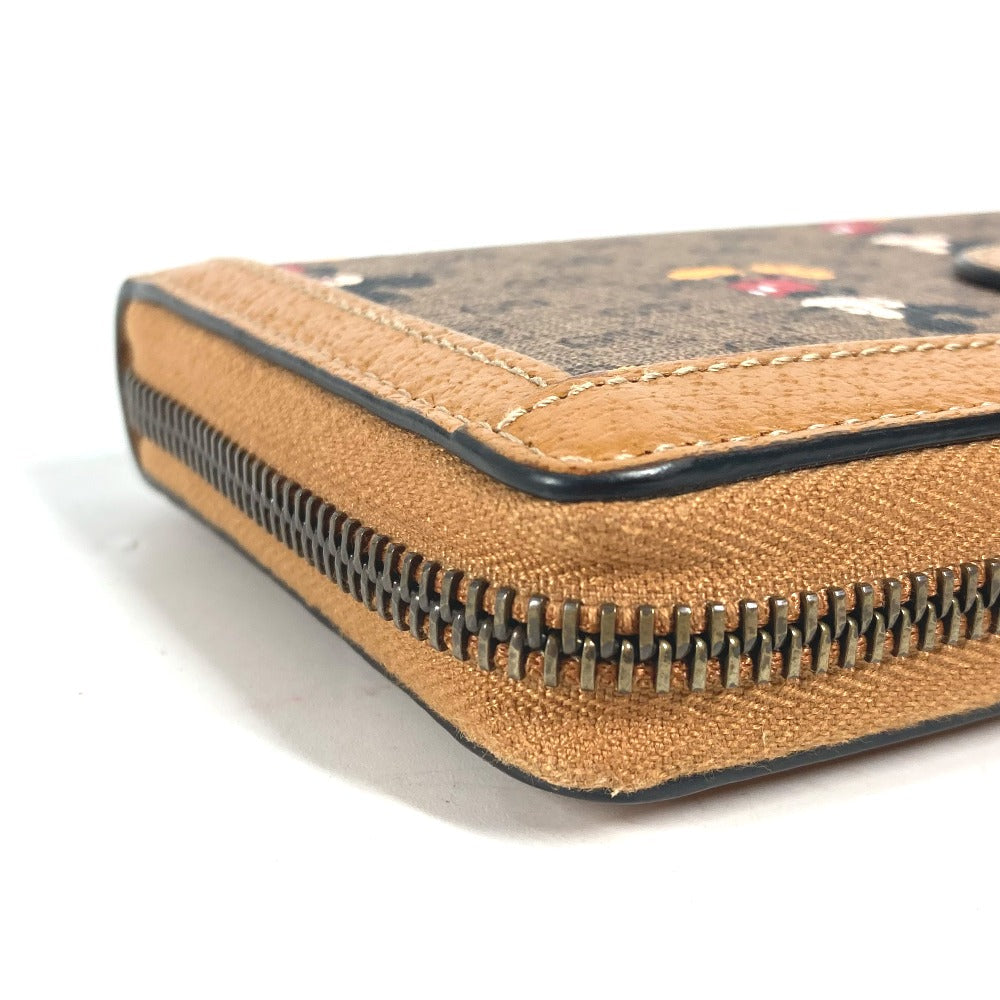 Gucci Long Wallet Purse 602532 Gg Supreme Canvas Beige X Brown Mini Gg Supreme Disney Disney