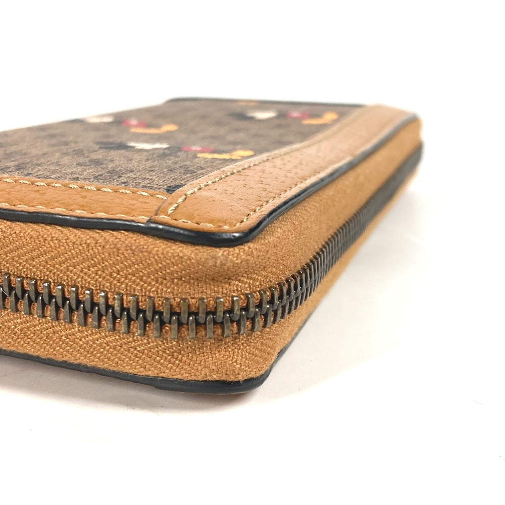 Gucci Long Wallet Purse 602532 Gg Supreme Canvas Beige X Brown Mini Gg Supreme Disney Disney