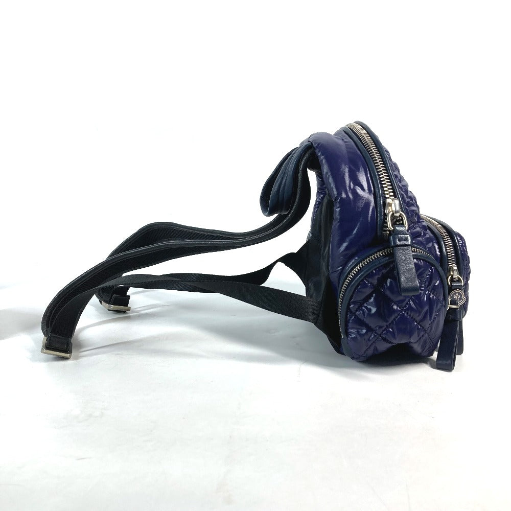 Moncler Backpack Nylon Navy Type Quilting Logo Florine Zaino Women