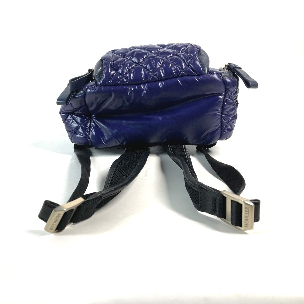 Moncler Backpack Nylon Navy Type Quilting Logo Florine Zaino Women