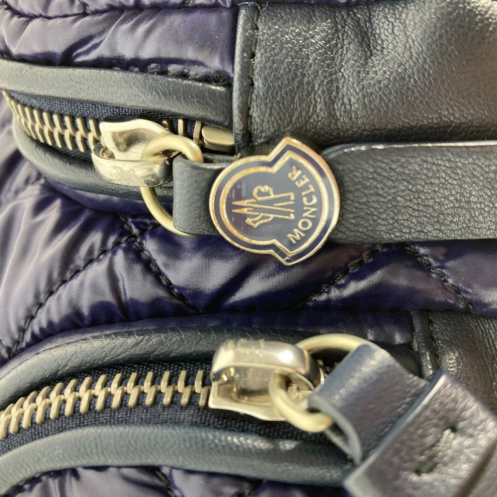 Moncler Backpack Nylon Navy Type Quilting Logo Florine Zaino Women