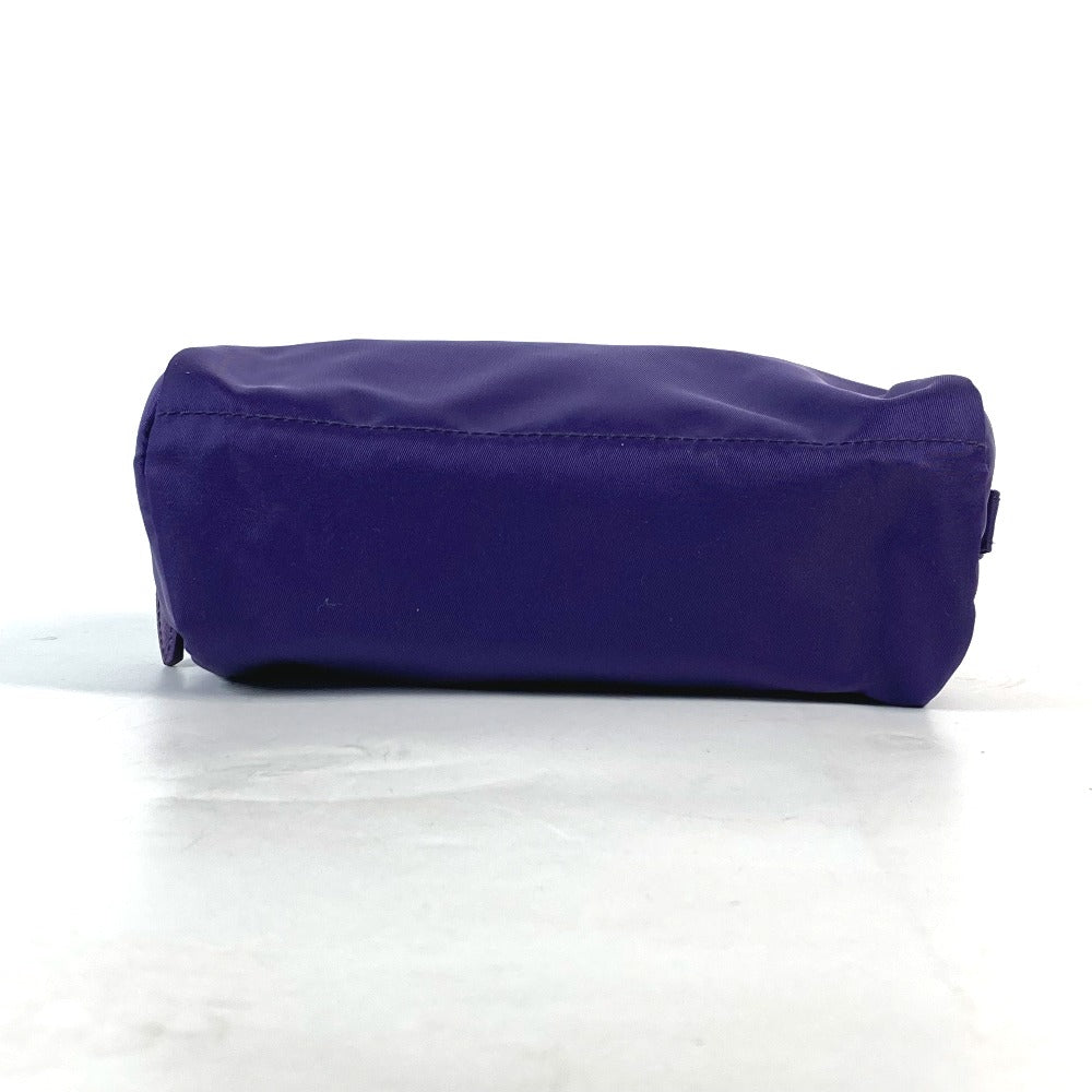 Prada Pouch 1Na350 Nylon Purple Triangle Logo Women