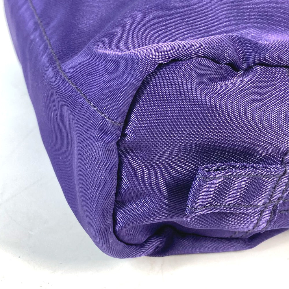 Prada Pouch 1Na350 Nylon Purple Triangle Logo Women