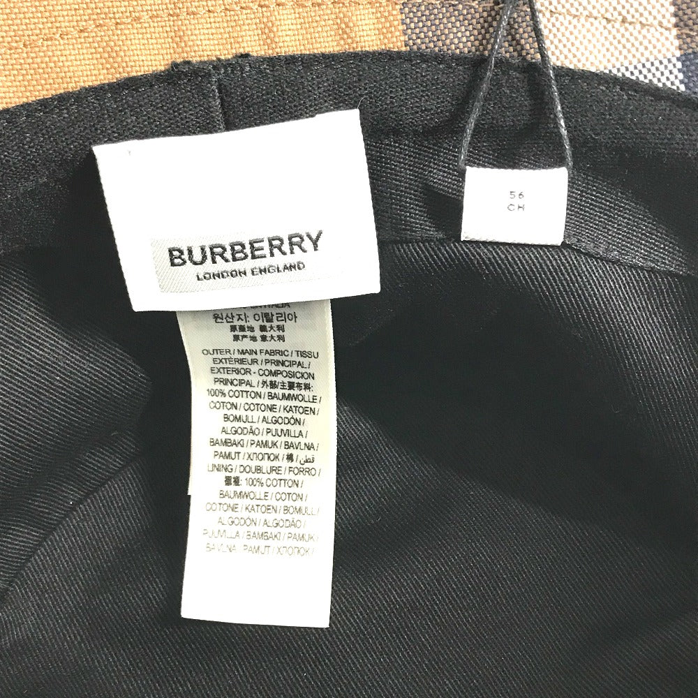 Burberry Hat 8052981 Cotton Beige Check Women S