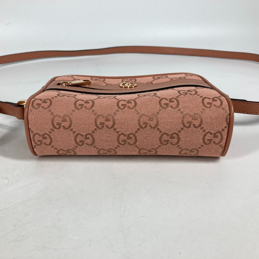 Gucci Shoulder Bag 574493 Canvas / Leather Pink Crossbody Gg Ophidia Women