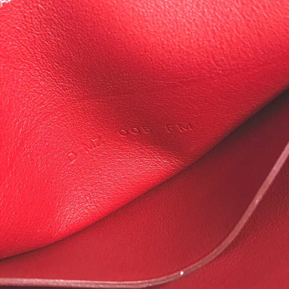 Hermes Pouch Leather Pink Carre Pocket Women