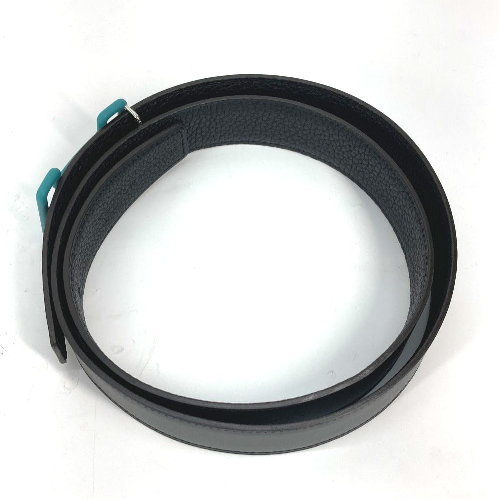 Hermes Belt Boxcalf, Togo Black X Blue H Buckle Tonight Mens 90