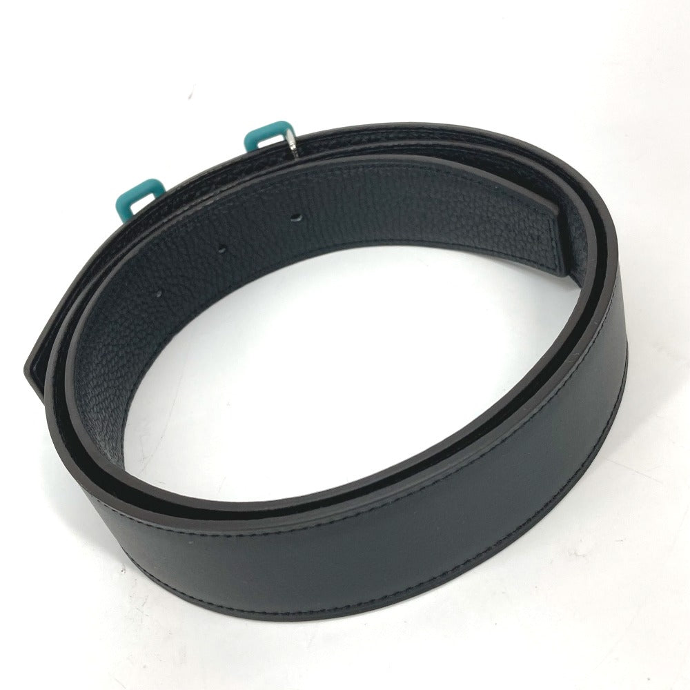 Hermes Belt Boxcalf, Togo Black X Blue H Buckle Tonight Mens 90