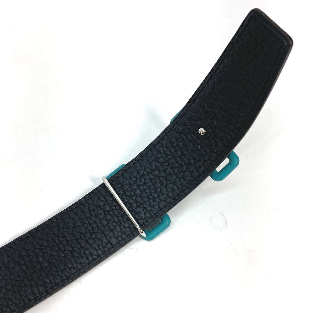 Hermes Belt Boxcalf, Togo Black X Blue H Buckle Tonight Mens 90