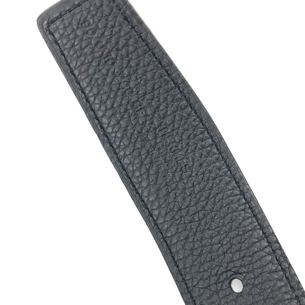 Hermes Belt Boxcalf, Togo Black X Blue H Buckle Tonight Mens 90