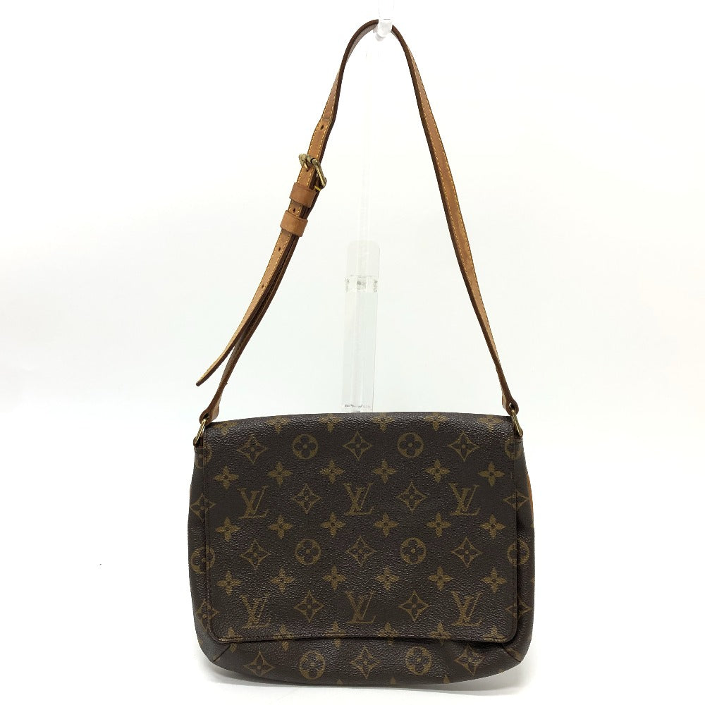 Louis Vuitton Shoulder Bag M51257 Monogram Canvas Brown Monogram Musette Tango Short