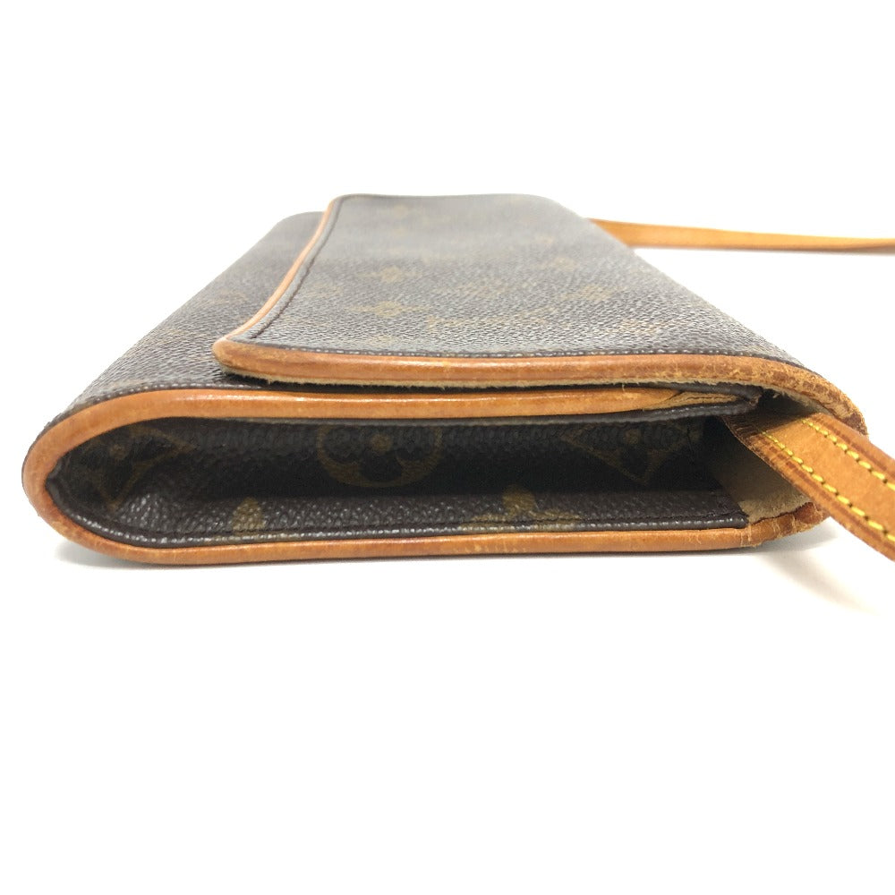 Louis Vuitton Shoulder Bag M51852 Monogram Canvas Brown Monogram Pochette Twin Gm Women Secondhand