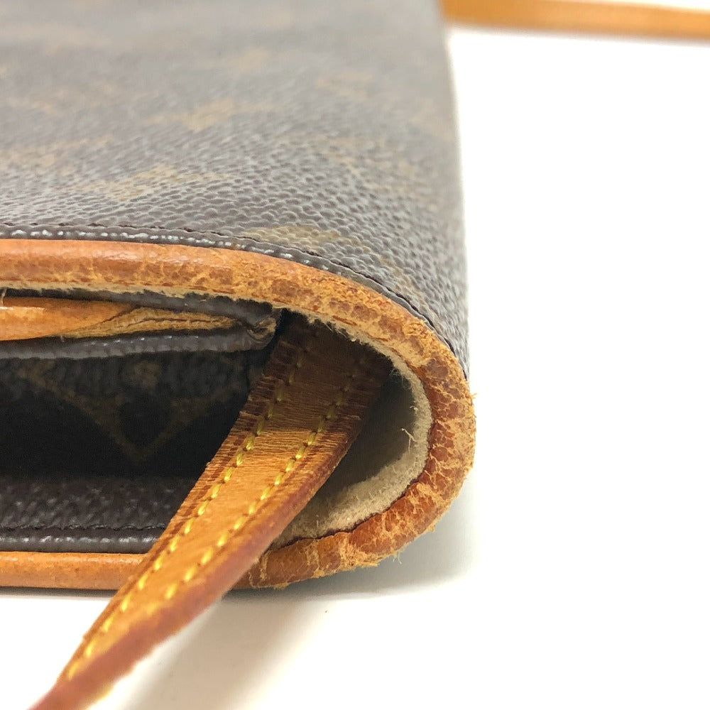 Louis Vuitton Shoulder Bag M51852 Monogram Canvas Brown Monogram Pochette Twin Gm Women Secondhand