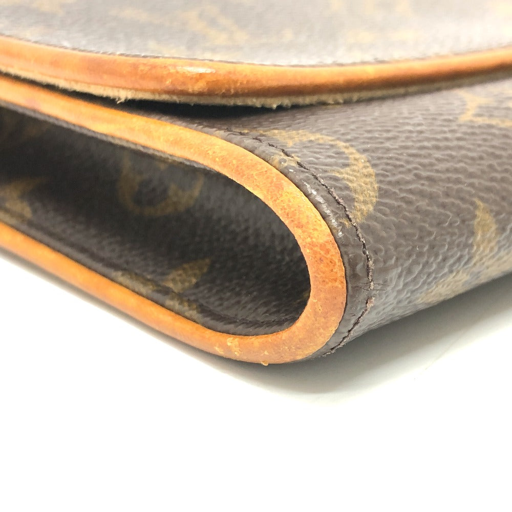 Louis Vuitton Shoulder Bag M51852 Monogram Canvas Brown Monogram Pochette Twin Gm Women Secondhand