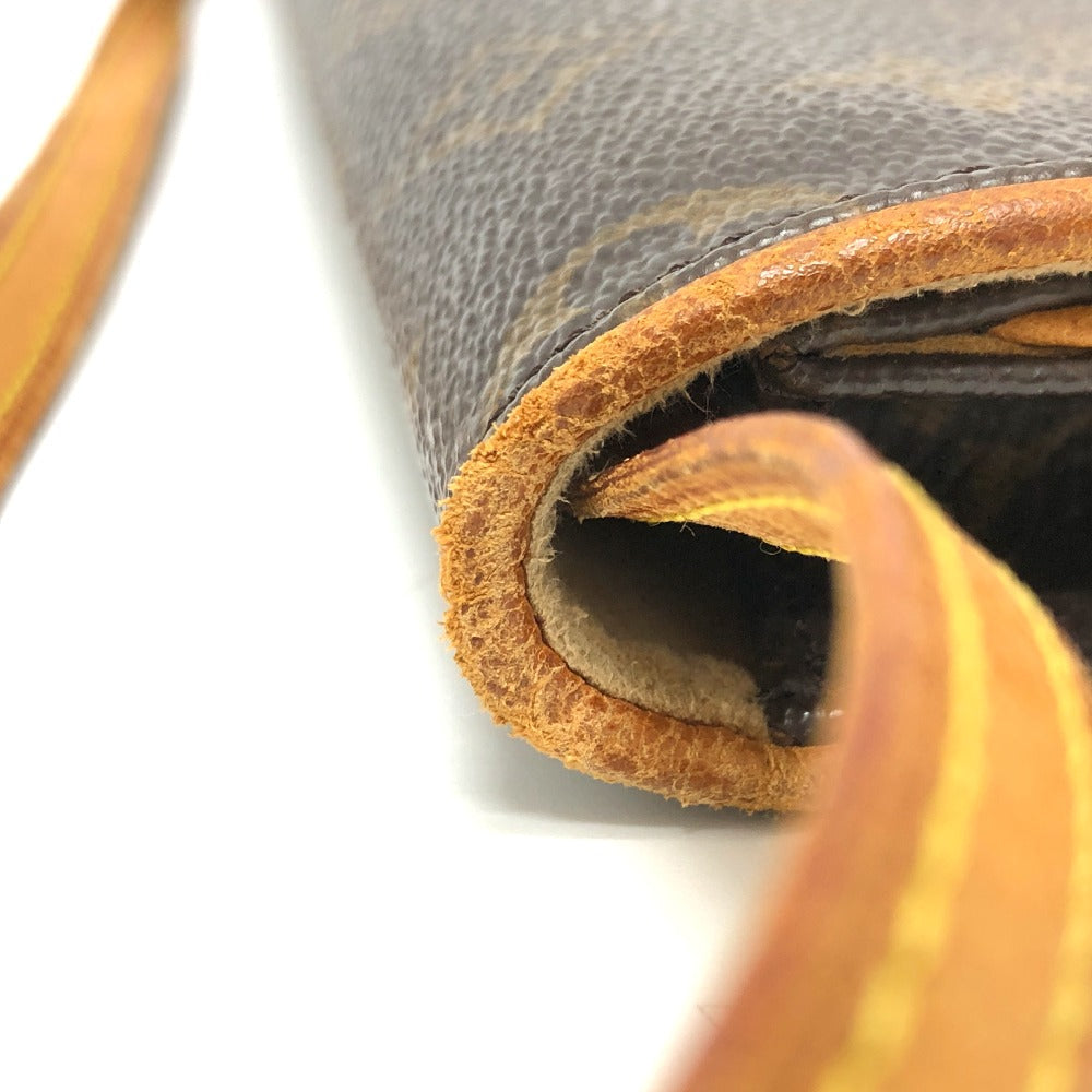 Louis Vuitton Shoulder Bag M51852 Monogram Canvas Brown Monogram Pochette Twin Gm Women Secondhand