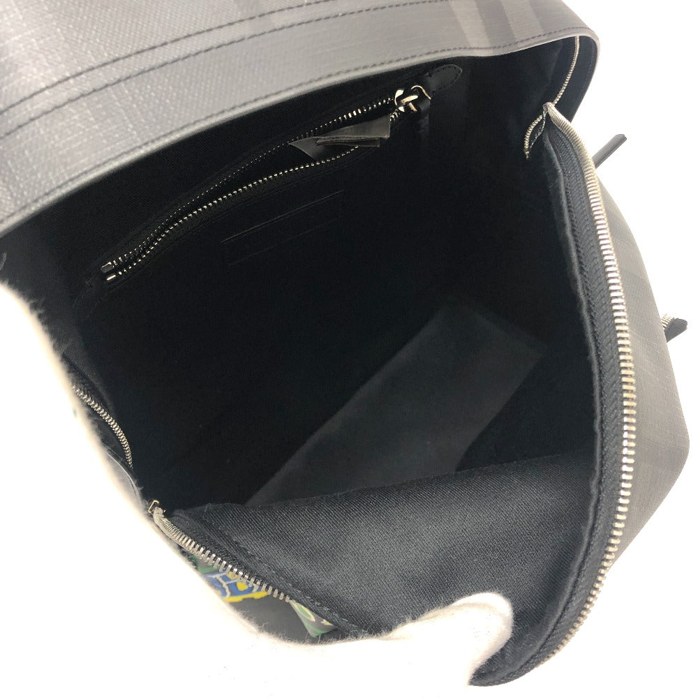 Burberry Backpack Pvc Gray Graphic Women