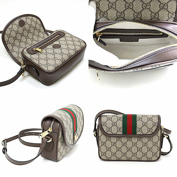 Gucci Shoulder Bag 772239 Gg Supreme Canvas Beige Ophidia Gg Mini Shoulder Bag