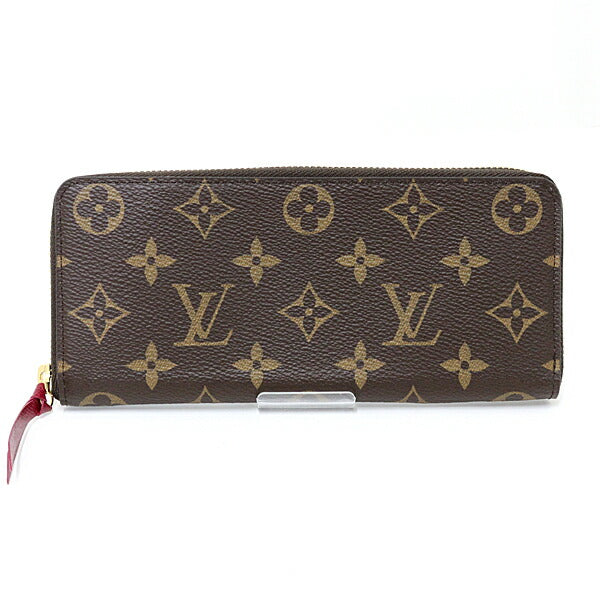 Louis Vuitton Long Wallet Purse M60742 Monogram Canvas Brown Portefeuille Clemence