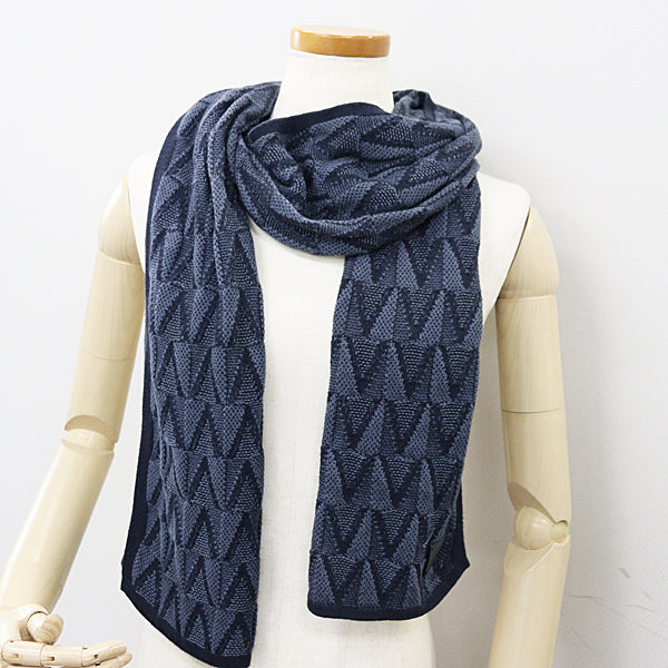 Louis Vuitton Scarf M70044 Cotton, Cashmere Gray Scarf Echarpe Gaston V Mens