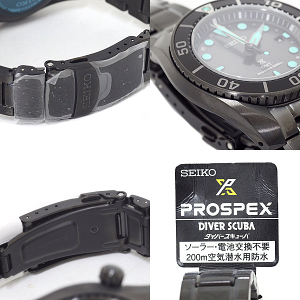 Seiko Watches Solar Powered Radio Watch Sbpk007 Stainless Steel Black Mens Watches Prospex Mens