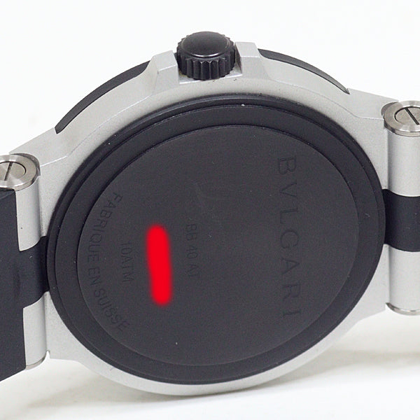 Bvlgari Watches Mechanical Automatic Bb40Batrsnl Aluminum, Rubber Black Aluminium Automatic Black