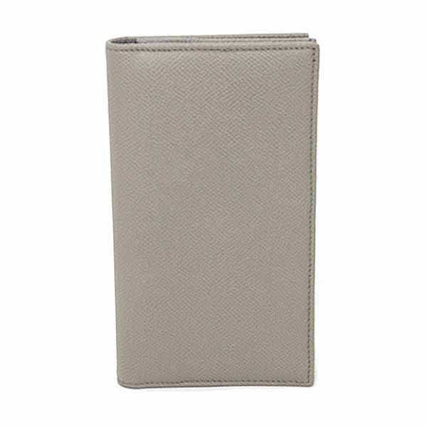 Bvlgari Long Wallet Purse 294128 Leather Gray Bvlgari Bvlgari Man Bifold Wallet Long Wallet Mens