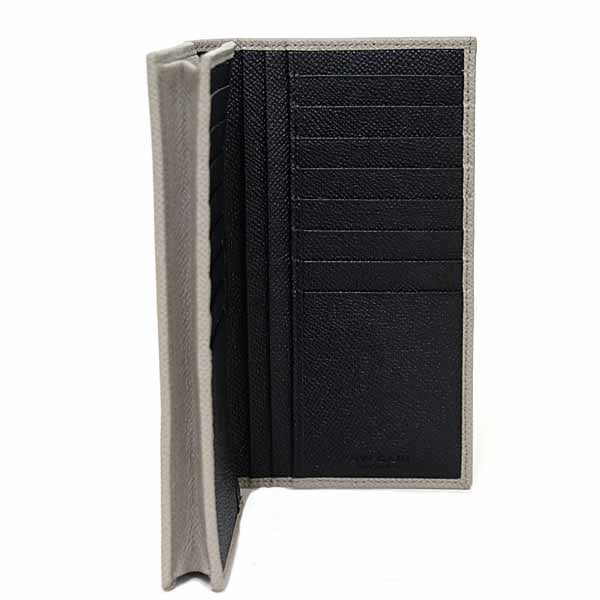 Bvlgari Long Wallet Purse 294128 Leather Gray Bvlgari Bvlgari Man Bifold Wallet Long Wallet Mens