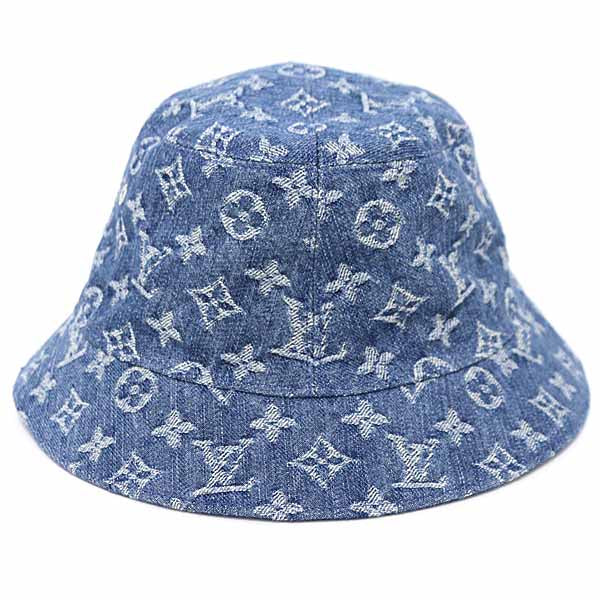 Louis Vuitton Hat M78773 Monogram Canvas Blue Bucket Hat Monogram Essential