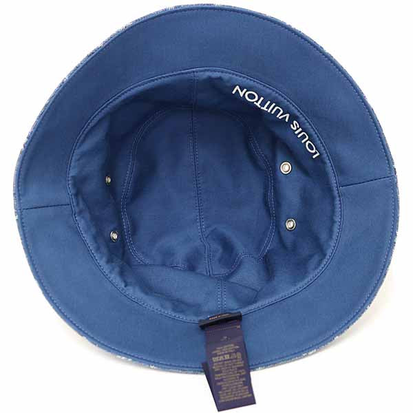Louis Vuitton Hat M78773 Monogram Canvas Blue Bucket Hat Monogram Essential