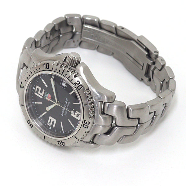 Tag Heuer Watches Quartz Wt1110 Stainless Steel Silver Professional Black Dial