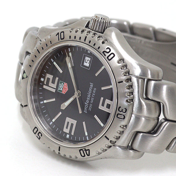 Tag Heuer Watches Quartz Wt1110 Stainless Steel Silver Professional Black Dial