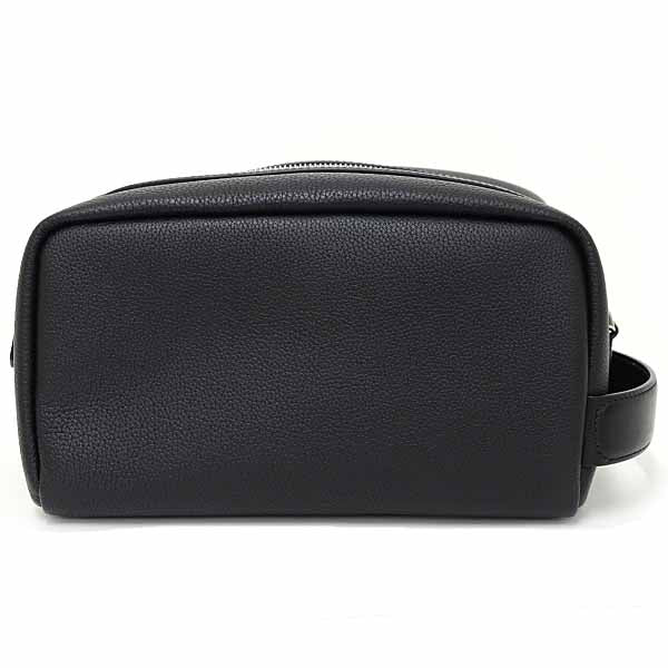 Dunhill Handbag Du24F3117Gn001 Leather Black 1893 Harness Leather Wash Bag
