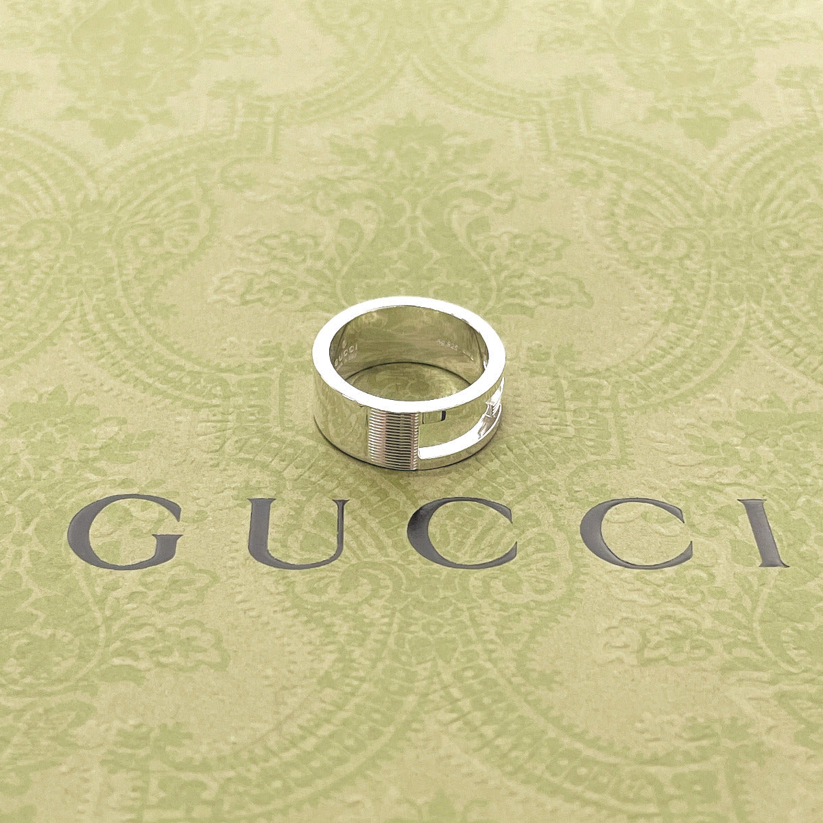 Gucci Ring Silver925 Silver Branded Cutout G