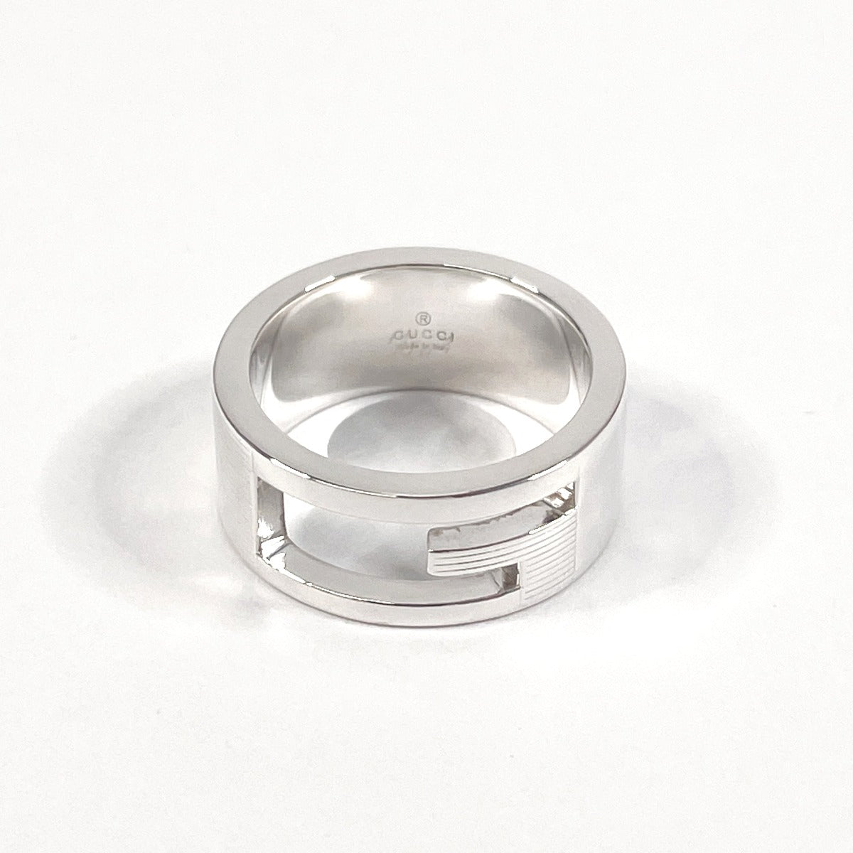 Gucci Ring Silver925 Silver Branded Cutout G Women