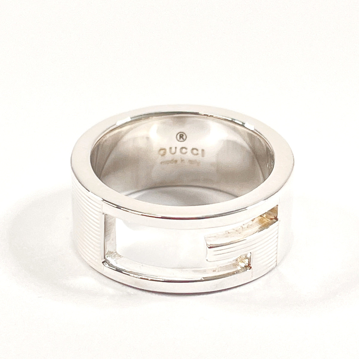 Gucci Ring Silver925 Silver Branded Cutout G