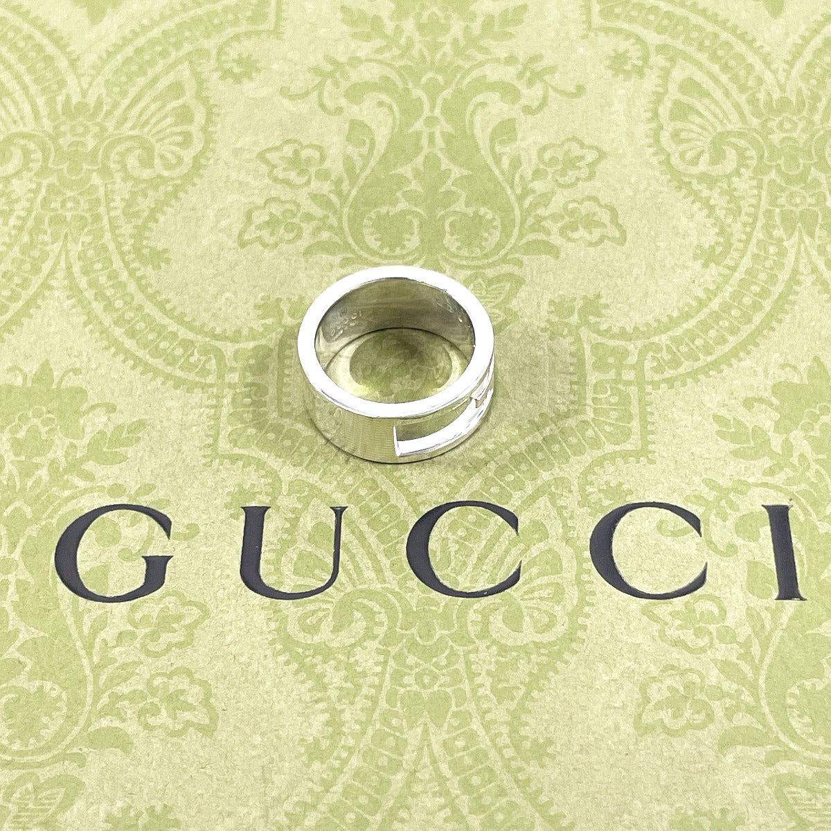 Gucci Ring Silver925 Silver Branded Cutout G