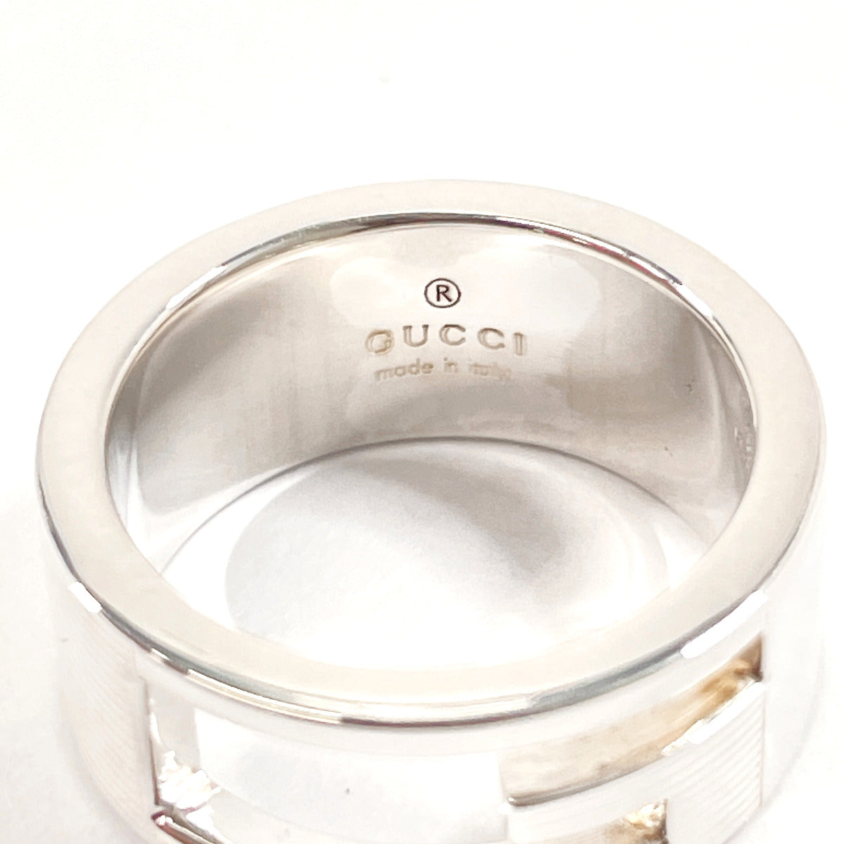 Gucci Ring Silver925 Silver Branded Cutout G
