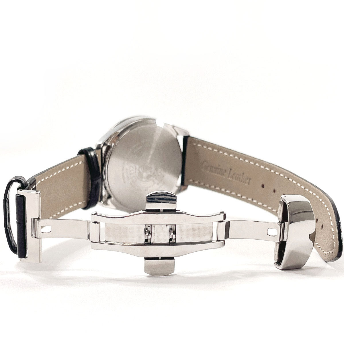 Citizen Watches Solar Powered Radio Watch H145-S073545 Stainless Steel , Leather Silver Eco Drive