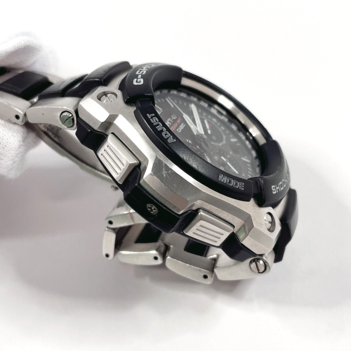 Casio Watches Quartz Mtg-1200 Stainless Steel Stainless Steel Black G-Shock Black Dial Mens