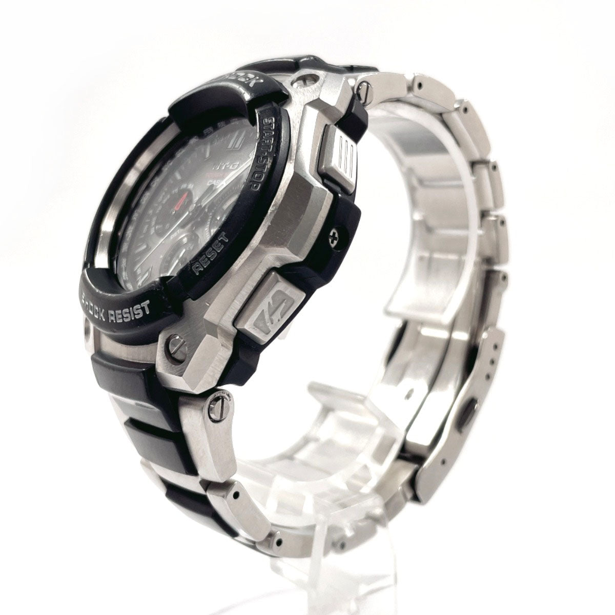 Casio Watches Quartz Mtg-1200 Stainless Steel Stainless Steel Black G-Shock Black Dial Mens
